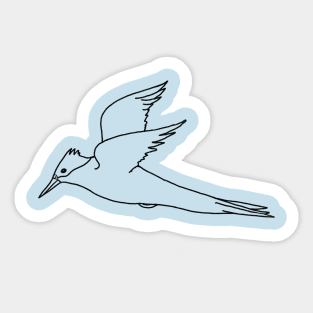 Flying Birdie Sticker